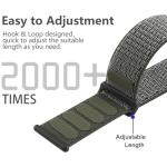 Lenrao Compatible with Apple Watch Bands for Men 44mm 45mm 46m 42mm 49mm, Velcro Sport Stretchy Nylon Loop Braided Breathable Strap for iWatch Bands Men Series Ultra Se 11 10 9 8 7 6 5 4 3 2 1