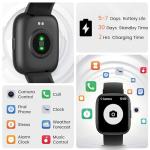 Smart Watch with Alexa Built-in, 1.83" HD Touchscreen Fitness Tracker with Bluetooth Calling, Fitness Watch with Heart Rate/Sleep Monitor, 120+ Sports Modes, IP68 Waterproof Smartwatch for Android iOS