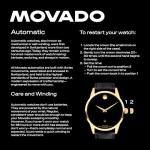 Movado 1881 Men's Watch - Swiss Automatic Movement, Stainless Steel Link Bracelet - 3 ATM Water Resistance - Classic, Luxury Fashion Timepiece for Him - 39mm