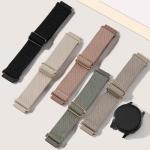 Kollody 5 Pack Stretchy Nylon Watch Bands Compatible with Garmin Vivoactive 5/6/Forerunner 55/165,20mm Soft Elastic Fabric Adjustable Replacement Sport Straps for Garmin Venu Sq 2 Women Men