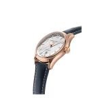 Frederique Constant Mens Swiss Made Classic Runabout Automatic Swiss Rose Gold Stainless Steel Case Watch, Blue Leather Strap, Style: FC-303RMS5B4