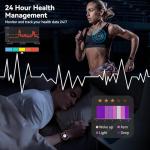 Smart Watches for Women Men, 1.83" HD Touchscreen, Bluetooth Calling, 130+ Professional Sports Modes, Heart Rate and Sleep Monitor, 5ATM Water-Resistant, Timer, Fitness Tracker for Android/iOS (Black)