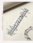 Silver Watch Bands for Women Compatible with Apple Watch Band 38mm 40mm 41mm 42mm (S11/10) Adjustable Unique Charms Metal Strap Cowboy Chain Bracelet for iWatch Series 11/10/9/8/7/6/5/4/3/2/1/SE