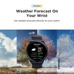 Motorola Moto Watch 120 - Premium Bluetooth Smartwatch with AMOLED Display, 10-Day Battery, Heart Rate & SpO2 Tracking, Fitness & Health Monitoring, Compatible with Android and iPhone - Phantom Black