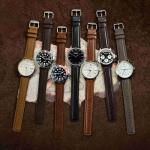 WOCCI 20mm Watch Band for Men and Women, Genuine Leather - Top Grain Leather, Quick Release Strap, Golden Buckle (Golden Brown)