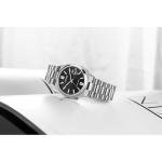 Citizen Men's Automatic Tsuyosa Sport Luxury Watch, Silver-Tone Stainless Steel, Black Dial, 3 Hand with Date, 42 Hour Power Reserve (Model:NJ0150-56E)