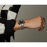 Citizen Men's Automatic Tsuyosa Sport Luxury Watch, Silver-Tone Stainless Steel, Black Dial, 3 Hand with Date, 42 Hour Power Reserve (Model:NJ0150-56E)