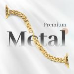 Newlibery Slim Gold Band for Women Feminine Elegant Compatible with Apple Watch 38mm 40mm 41mm 42mm (S10/11) Adjustable Metal Strap Dressy Chain Bracelet for iWatch Series 11/10/9/8/7/6/5/4/SE/3/2/1