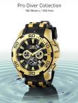 Invicta Men's 22340 Pro Diver Analog Display Quartz Black Watch
