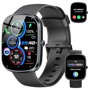 Smart Watch with AI ChatGPT, 1.91"HD Smartwatch for Men Women( Answer/Make Calls), 2025 Fitness Tracker with Heart Rate/Sleep Monitor, 110+Sport Modes, IP68 Waterproof Health Analysis for Android iOS