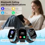 Smart Watch with AI ChatGPT, 1.91"HD Smartwatch for Men Women( Answer/Make Calls), 2025 Fitness Tracker with Heart Rate/Sleep Monitor, 110+Sport Modes, IP68 Waterproof Health Analysis for Android iOS