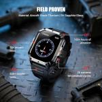 Military Smart Watches for Men, Super Large 2.01"Fitness Watch HD Display, Sports Smartwatch with LED Flashlight/100-Day Battery/24 Hrs Heart Rate & Sleep Monitor/120+ Sports Modes/GPT Voice AI(Black)