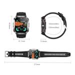 Military Smart Watches for Men, Super Large 2.01"Fitness Watch HD Display, Sports Smartwatch with LED Flashlight/100-Day Battery/24 Hrs Heart Rate & Sleep Monitor/120+ Sports Modes/GPT Voice AI(Black)