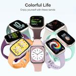 Lerobo Slim Bands Compatible with Apple Watch Bands for women 38mm 41mm 42mm 40mm,12 Pack Soft Silicone Sport Strap Thin Wristband for iWatch Band Series 11/10/9/8/7/SE/6/5/4/3/2/1/Ultra/Urtra 3 2