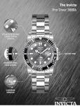 Invicta Men's Pro Diver 43mm Stainless Steel Quartz Watch, Silver (Model: 30806)