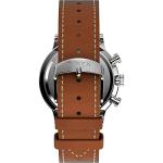 Timex Men's Waterbury Classic Chrono 40mm Stainless Steel Quartz Dress Watch with Leather Strap, Brown, 20 (Model: TW2V30800VQ)