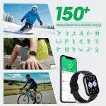 Xiaomi Redmi 5 Lite Smart Watch, Step Counter Watch for Women Men with 1.96" LCD Large Display, 140 Sports Modes, 5ATM Waterproof (Lite-Black)