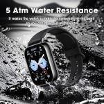 Xiaomi Redmi 5 Lite Smart Watch, Step Counter Watch for Women Men with 1.96" LCD Large Display, 140 Sports Modes, 5ATM Waterproof (Lite-Black)