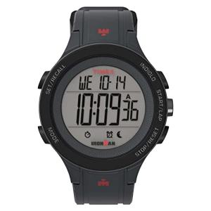 Timex Men's Ironman Triathlon T200 42mm Watch – Gray Case Positive Display with Gray Silicone Strap