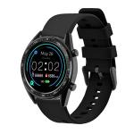 BISONSTRAP Watch Strap 22mm, Quick Release Silicone Watch Bands for Men Women (Black, Black Buckle)