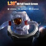 Military Smart Watches for Men(Answer/Make Calls), 1.39"HD Fitness Watch, 24/7 Heart Rate Sleep Monitor, Smart Watch for Men 110+ Sport Modes, 30Day, IP68 Waterproof Smartwatch for Android iOS