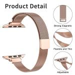 Compatible with Apple Watch Band 38mm 40mm 41mm 42mm 44mm 45mm 49mm, Stainless Steel Slim & Thin Milanese Magnetic Clasp Strap Women and Men Replacement Band for iWatch Series SE 9 8 7 6 5 4 3 2 1