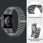 iiteeology Lightweight Stainless Steel Band Designed for Apple Watch Ultra 3 & Ultra 2, Series 1-11, 46mm, 45mm, 44mm, 42mm, Replacement iWatch Bands for Men & Women,Space Gray