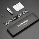 iiteeology Lightweight Stainless Steel Band Designed for Apple Watch Ultra 3 & Ultra 2, Series 1-11, 46mm, 45mm, 44mm, 42mm, Replacement iWatch Bands for Men & Women,Space Gray