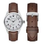 Dark Brown Vintage Leather Watch Band, 18mm