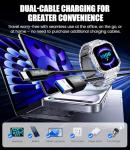 LIGE SMART 2.0" Military Smart Watch for Men with Flashlight, Make/Answer Calls, 1000mAh, IP68 Waterproof, 100+ Sport Modes Fitness Tracker for Workout Outdoor iOS Android Compatible, Silver