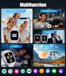 LIGE SMART 2.0" Military Smart Watch for Men with Flashlight, Make/Answer Calls, 1000mAh, IP68 Waterproof, 100+ Sport Modes Fitness Tracker for Workout Outdoor iOS Android Compatible, Silver