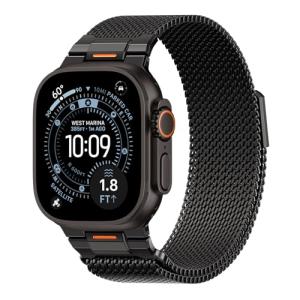 BXUXOHS Milanese Loop- Compatible with Apple Watch Ultra 3 2 1 Band for Men 49mm 46mm 45mm 44mm 42mm 41mm 40mm 38mm,Magnetic Mesh Metal Strap Wristband for iWatch SE 3/2 Series 11/10/9/8/7/6/5/4 Ultra