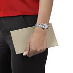 Tissot Womens Tissot Bellissima Automatic 316L Stainless Steel case Swiss Automatic Watch, Grey, Stainless Steel, 5 (T1262071101300)