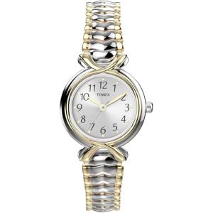 Timex Women's T21854 Pleasant Street Two-Tone Stainless Steel Expansion Band Watch