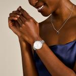 Fossil Women's Silver Glitz Three-Hand Quartz Watch