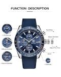 Men's Waterproof Analog Quartz Chronograph Watch