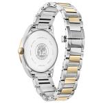 Citizen Women's Eco-Drive Dress Classic Arezzo Diamond Two-Tone Stainless Steel Watch, White Dial (Model: EM0874-57D)