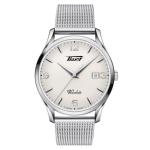 Tissot Unisex-Adult Viso Date Stainless Steel Dress Watch Grey T1184101127700