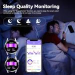 Homailida Smart Watch for Men with Answer/Make Calls, 1.39" HD Always Display Fitness Tracker Watch with Waterproof 190+Sports Modes Health Monitor Sleep Monitor for iOS Android (Silver)