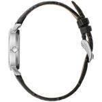 Caravelle by Bulova Ladies' Dress 3 Hand Quartz Leather Strap Watch, Stainless Steel, 28mm