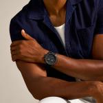 Fossil Nate Men’s Black Chronograph Watch