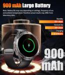 Smart Watches for Men with 900mAh(60+Standby),1.73" AMOLED Reloj Inteligente para Hombre with Bluetooth Call,110+ Sports Mode Fitness Tracker/Heart Rate Sleep Health Monitor/Android iOS Smart watch