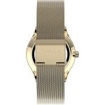 Timex Women's Modern Easy Reader 32mm Watch – Gold-Tone Case White Dial with Gold-Tone Stainless Steel Mesh Bracelet