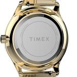 Timex Women's Modern Easy Reader 32mm Watch – Gold-Tone Case White Dial with Gold-Tone Stainless Steel Mesh Bracelet