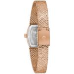 Bulova Goddess of Time Tiger's Eye Dial Rose Gold-Tone Mesh Bracelet Watch 17mm - 97L185