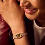 Bulova Goddess of Time Tiger's Eye Dial Rose Gold-Tone Mesh Bracelet Watch 17mm - 97L185