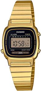 Casio Women's Gold-tone Vintage Digital Alarm Watch