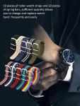 meekoo 10 Pieces Nylon Watch Strap Military Replacement Watch Band with Stainless Steel Buckle for Men and Women's Band Replacing, 18 mm(Classic Colors)
