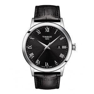 Tissot mens Classic Dream Stainless Steel Dress Watch Black T1294101605300