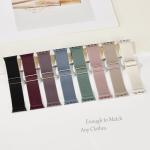 8 Pack Stretchy Solo Loop Band Compatible with Apple Watch Bands for Women Men 40mm 38mm 41mm 42mm 44mm 45mm 46mm 49mm, Nylon Braided Strap for iWatch Series 11 10 9 8 7 6 SE 5 4 3 Ultra 3 Ultra 2